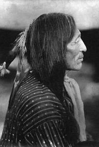 It is said that Chief Iron Tail, Sinté Mazá was used as a model for the Buffalo Nickel. Photo: Wikipedia.