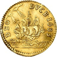 Lot 1017: Brandenburg. Friedrich Wilhelm, 1640-1688. Ducat 1683, LCS, Berlin.