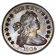 1804 dollar, Idler / Bebee specimen (Class III).