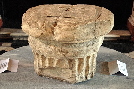 The Prince's stone, on display at the Großer Wappensaal, Landhaus Klagenfurt. Photo: Johann Jaritz / CC BY-SA 3.0.
