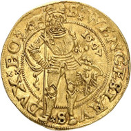 Ferdinand I. Ducat 1547, Prague. Künker 285 (2017), 218. Estimate: 15,000 euros.