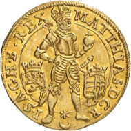 Mathias. Ducat 1618, Prague. Künker 285 (2017), 230. Estimate: 4,000 euros.