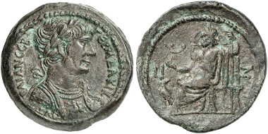 Not all coins from Roman Alexandria have such an impeccable provenance as this one, which comes from the Dattari collection. From Künker 280 (2016), 590.