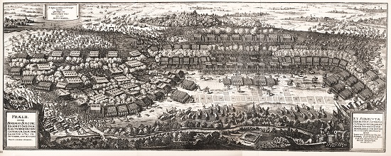 Contemporary depiction of the Battle of Breitenfeld.