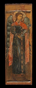 Lot 646: Icon: Archangel Michael. Russia, 17th century. H 96 cm, W 32.2 cm. From S.-K. Collection, Munich. Estimate: 1,000,- euros. Hammer price: 6,000,- euros.
