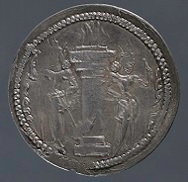 This Sasanian drachma also forms part of the new installation. Photo courtesy of the Princeton University Art Museum.