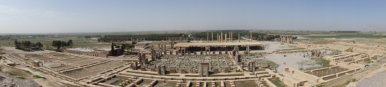 View of Persepolis from the tomb of Artaxerxes II. Photo: KW.