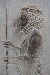 Spear-carrier in the Great Apadana. Photo: KW.