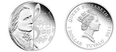 Tuvalu - Mintage: 5.000 - 1 TVD - 1 oz silver - 99,9 % Fineness - Weight: 31.135 g - Diameter: 40.6 mm - Designer: Ryan Vanderwiel.