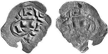 RDR Friedrich III. (V.), 1439-1452-1493. Penny 1458 Graz. From the auction Auctiones AG 29 (2003), 1312.