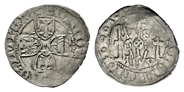 RDR Friedrich III. (V.), 1439-1452-1493. Kreuzer 1458 Graz. From the auction Rauch 93 (2013), 2552.