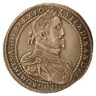 Ferdinand II. Threefold taler 1625, Graz. From the Coin Cabinet of the Joanneum. Inv.-Nr. MK 2954. Exhibition catalogue 87. Photo: © UMJ.)