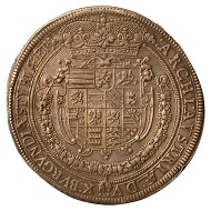 Ferdinand II. Threefold taler 1625, Graz. From the Coin Cabinet of the Joanneum. Inv.-Nr. MK 2954. Exhibition catalogue 87. Photo: © UMJ.)