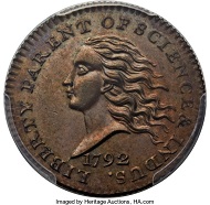 1792 Judd-10 Copper Disme.