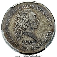 1792 Judd-2 Alloy Cent Pattern, VF35 PCGS.
