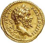 The model: Septimius Severus with his spouse and his sons Caracalla and Geta. Aureus, 201, Rome. From Künker sale 288 (13 March 2017), No. 679. Estimate: Euro 30,000.