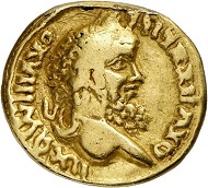 Another Indian imitation of an aureus. From Künker sale 288 (13 March 2017), No. 669. Estimate: Euro 600.