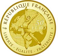 50 EUR - Mintage: 1000 - Gold 920 - Weight: 8.45 g - Diameter: 22 mm.