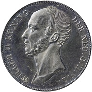 The one guilder 1840, William II - one of the most expensive coins of the Dutch Kingdom. Photo: ©NNC.