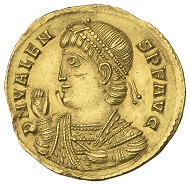 1.5 solidus of Valens, Trier, AD 367. Photo: ©NNC.