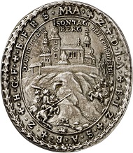 Religious medal Sonntagberg by P. Seel (middle of the 17th cent.). From Künker sale 289 (March 14, 2017), No 1547.