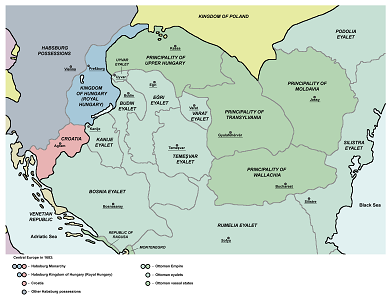 Map of divided Hungary. Source: PANONIAN / CC0