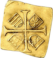 Ferdinand I. Siege coin of 1 ducat 1529. From Künker sale 289 (March 14, 2017), No 1537.