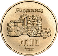 Hungary / 2000 HUF / Cu75Ni4Zn21 / 4.2 g / 22.0 mm / Design: Enikö Szöllössy / Mintage: 5,000.