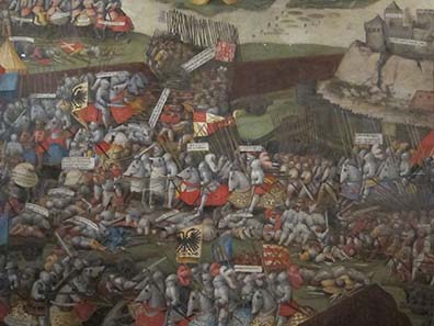 The Battle of Pavia. Painting by an anonymous master, probably from the southern Netherlands. The Ashmolean Museum / Oxford. Image: Ursula Kampmann.