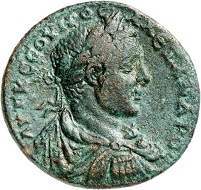 Lot 753: Severus Alexander, 222-235. Amaseia (Pontus). AE, year 228 (= 225/6). 2nd known specimen. Very fine / almost extremely fine. Estimate: 1,000,- euros. Hammer price: 7,000,- euros.