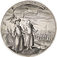 Lot 1605: Great Britain. Oliver Cromwell, 1653-1658. Satirical silver medal no date, unsigned. From Murdoch Coll., Sotheby's sale, London 1904, No. 991. Extremely rare. Extremely fine. Estimate: 1,000,- euros. Hammer price: 18,000,- euros.
