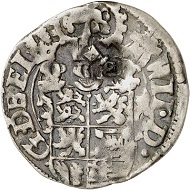 Lot 3025: Braunschweig-Harburg. Wilhelm, 1603-1642. 1/16 taler (double schilling) 1617, Harburg, with the title of Matthias. Very rare. Very fine. Estimate: 150,- euros. Hammer price: 2,400,- euros.