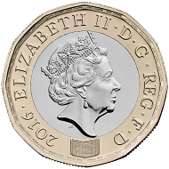 The new British 1 Pound Coin.