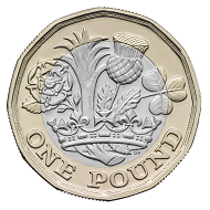 The new British 1 Pound Coin.
