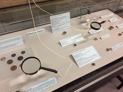 The exhibition used many techniques to make the objects more visible, including the provision of magnifying glasses. Photo: Henry Flynn.