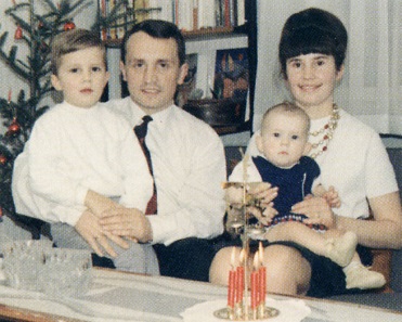 In 1965, surrounded by his family, Albert M. Beck did not yet know that he would travel the world for his interest in numismatics. Photo: AMB.