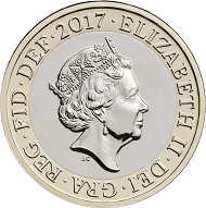 Great Britain / 2 GBP / Inner: Cupro-Nickel; Outer: Nickel-brass / 12.00g / 28.40mm / Design: Jody Clark (obverse), Dominique Evans (reverse).