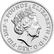 Great Britain / 5 GBP / Cupro-Nickel / 28.28g / 38.61mm / Design: Jody Clark (obverse), Lee R. Jones (reverse).