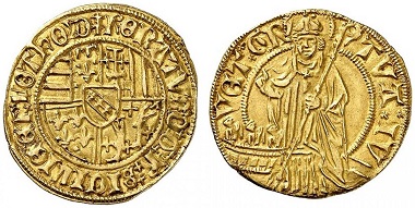 Lorraine. René II, 1473-1508. Florin d'or n. y., Nancy. From Grün sale (2017), No. 1820. Estimate: 7,500 Euro