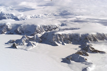 Larsen Ice Shelf in Antarctica.