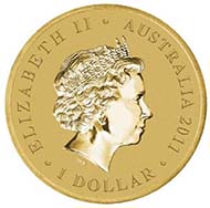 Australia- 1 AUD - 13.8 g - 36.6 mm - Mintage: Unlimited - Designer: Ryan Vanderwiel.