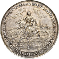 Lot 3171: Germany. Nurnberg. Silver medal 1649. Cabinet piece. Good extremely fine. Estimate: 5,000 CHF. Result: 16,000 CHF.