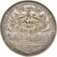 Lot 3171: Germany. Nurnberg. Silver medal 1649. Cabinet piece. Good extremely fine. Estimate: 5,000 CHF. Result: 16,000 CHF.