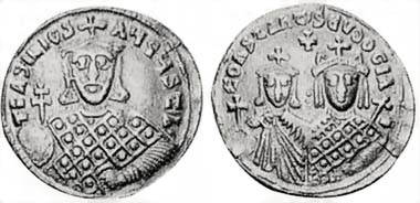 Fig. 3: Forgery of a solidus of Basil I offered in a US auction sale.