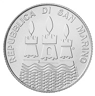 ‘World Water Day’: San Marino / 5 euros / Silver .925 / 18g / 32mm / Design: Andrew Lewis.
