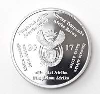South Africa / 2 Rand / Silver .925 / 1 oz / 38.725mm / Design: Arthur Sutherland (obverse), Richard Stone and Carl Jeppe (reverse) / Mintage: 1,700.