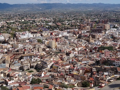 Looking down on Lorca. Photo: KW.