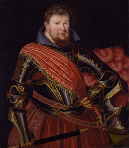 Christian II, Elector of Saxony (1583-1611). Painting by Zacharias Wehme at the Staatliche Kunstsammlungen Dresden.