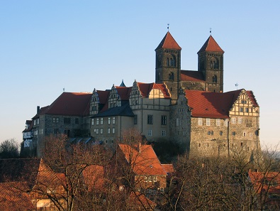 Quedlinburg castle with abbey church. Photo: A. Preussler / CC BY-SA 3.0.