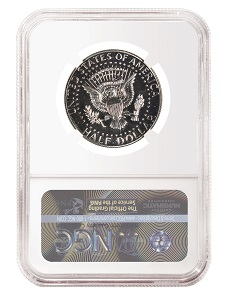 1968-S Half Dollar, SerifS-KnobS, numbered ‘VP-003’, graded PF67. Photo: copyright Numismatic Guaranty Corporation®.